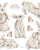 naklejki ścienne do pokoju dziecka Naklejki "Royal Bunnies" 3