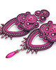 kolczyki soutache Eleganckie kolczyki w kolorze burgundowym 3