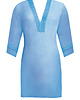 tuniki damskie Niebieska tunika damska Sukienka plażowa przed kolana 2