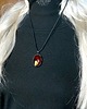 wisiory Czerwony wisior Magiczny ze szkła ręcznie przetopionego PREZENT  handmade 6
