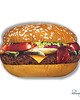 poduszki z grafiką Poduszka Burger Wielki Hamburger 4