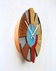 zegary Drewniany Zegar Ścienny  Duży Geometryczny  /48cm  - Cichy Mechanizm 6
