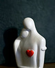 figurki i rzeźby Rzeźba z gipsu, Jesteś Moim Skarbem, biała, wys. 12,5 cm 3