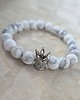 bransoletki z kamieni naturalnych Bransoletka SILVER CROWN + białe cyrkonie 1