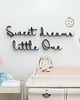 Ozdoby na ścianę Napis 3d Sweet dreams little One dekoracja do pokoju dziecięcego 3