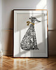 grafiki i ilustracje Grafika Sitting Dog I, siedzący pies 1