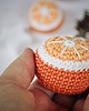 zabawki - inne Owoce szydełkowe -  pomarańcza, Montessori 2