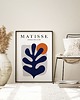 plakaty Plakat Matisse  Navy Blue niebieski liść 1