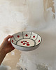 patery i talerze Talerz porcelanowy głęboki w pomidorki 1