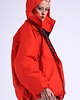 kurtki damskie Kurtka bomber hoodie oversize red 4