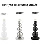 lampy stołowe Srebrna lampa stołowa w stylu glamour HONOLULU GOLD z kulami 9