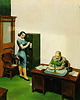 magnesy Biuro nocą -  E. Hopper - magnes 1
