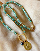 korale Naszyjnik  SZEPT SMOKA, choker z kamieni Amazonitu 6