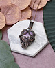 wisiory Miedziany wisiorek wire wrapping z purpurytem #447 2