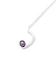 wisiory PEARL / glossy silver necklace with dark pearl 4