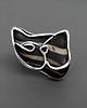 pierścionki srebrne Cheshire cat srebrny pierścień z kamieniem 3