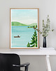 plakaty Finlandia - nad jeziorem - plakat fine art 2