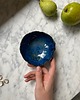 pojemniki na biżuterię Ceramiczna Miseczka Skorupka na Biżuterię Granatowa Cudo Oceanu 1
