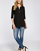 tuniki damskie Asymetryczna tunika-czarna(M-278) 1