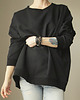 bluza bez kaptura damska Bluza Mega Czarna 1