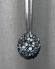 ozdoby choinkowe GLITTER PUFF Crystal Silver  zawieszka bombka 1
