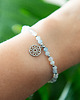 bransoletki z kamieni naturalnych MANDALA bransoletka z kamieni - akwamaryn i opal 2