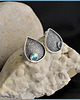 kolczyki srebrne Kolczyki srebrne iridescent shell 1