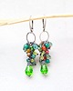 kolczyki srebrne Kolczyki srebrne Zielone Grona z Cynamonem 2