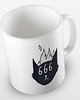 kubki Kolorowy kubek "Satanic cat 666" - mix kolorów 1