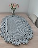 obrusy i serwetki Bieżnik owalny szydełkowy ze sznurka 50cmx90cm 3