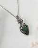 wisiory Naszyjnik Zoisyt z Rubinem stal chirurgiczna wisiorek handmade wirewrapping 3