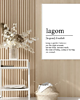 plakaty PLAKAT Lagom definicja typograficzny 1