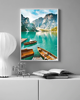 plakaty PLAKAT góry jezioro górski krajobraz 1