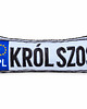 poduszki do pokoju dziecka Poduszka tablica rejestracyjna pluszowa tablica rejestracyjna król szos 2