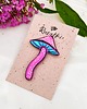 przypinki Pin z grzybem, akcesoria z grzybami, fioletowy grzyb, magiczny grzyb, boho 2