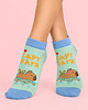 skarpetki damskie Skarpetki damskie krótkie Kapibara niebieskie bawełna CandySox 36-41 1