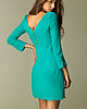 sukienki midi damskie Sukienka z zamkiem na plecach s28 - morski 1