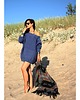 swetry damskie  Sweter handmade oversize  blue z wełną 3