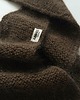 szale damskie Chocolate brown alpaca hand knitted scarf. 2
