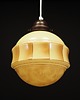 lampy wiszące Lampa wisząca szklana, duński design, lata 70 1