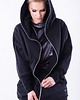 bluza z kapturem damska BLUZA  NIETOPERZ  czarna Conscious 1
