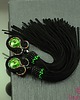 kolczyki chwosty Kolczyki sutasz Black  Green Tassels z chwostami 6