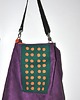 torby na ramię Torba hobo XXL - fiolet, pomarańcz, szmaragd 3