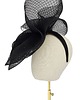 fascynatory HATOR fascynator czarny z woalem i siateczką duży 3
