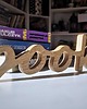napisy dekoracyjne i tabliczki Drewniany napis books, dębowy, z drewna 7