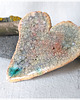 magnesy Fajne rustykalne ceramiczne serce - magnes raku 1