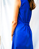 sukienki midi damskie SANTORINI niebieska sukienka z tencelu 9