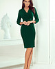 sukienki mini damskie 237-3 KELLY Elegancka sukienka-ZIELEŃ BUTELKOWA 2