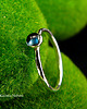 pierścionki srebrne Pierścień Drobinek - Topaz London Blue Srebro 3