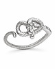 pierścionki złote Regulowany pierścionek SNAKE- srebro 925, złoto 24K, różowe złoto 1